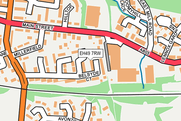 EH49 7RW map - OS OpenMap – Local (Ordnance Survey)