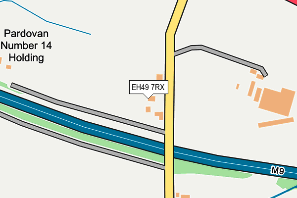 EH49 7RX map - OS OpenMap – Local (Ordnance Survey)