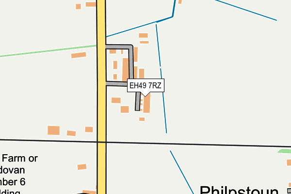 EH49 7RZ map - OS OpenMap – Local (Ordnance Survey)