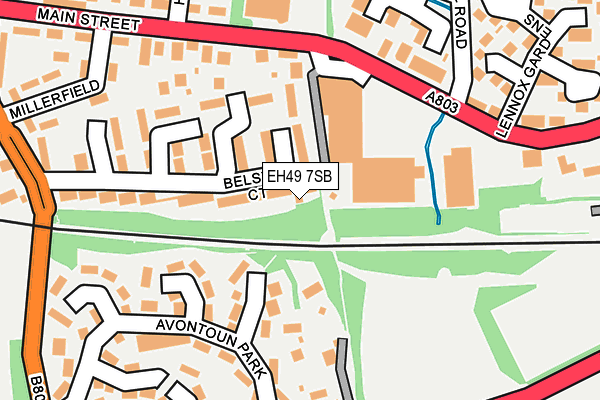 EH49 7SB map - OS OpenMap – Local (Ordnance Survey)