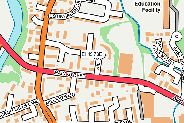 EH49 7SE map - OS OpenMap – Local (Ordnance Survey)