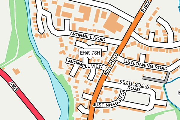 EH49 7SH map - OS OpenMap – Local (Ordnance Survey)