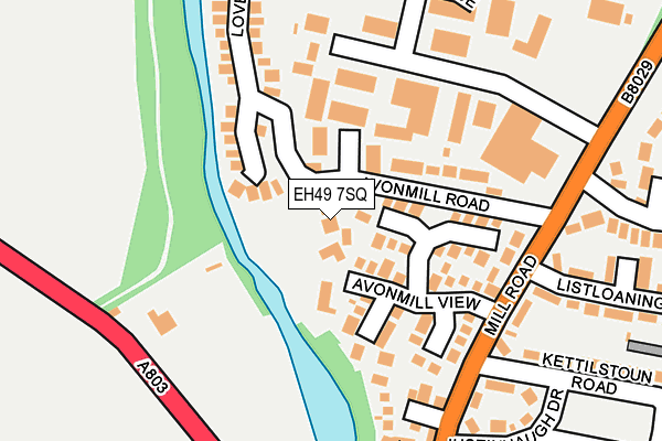 EH49 7SQ map - OS OpenMap – Local (Ordnance Survey)