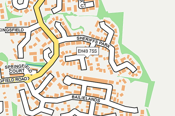 EH49 7SS map - OS OpenMap – Local (Ordnance Survey)