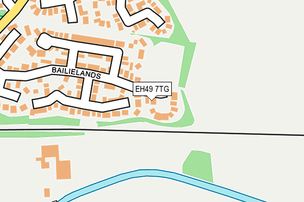 EH49 7TG map - OS OpenMap – Local (Ordnance Survey)