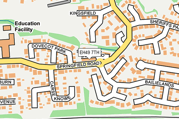 EH49 7TH map - OS OpenMap – Local (Ordnance Survey)