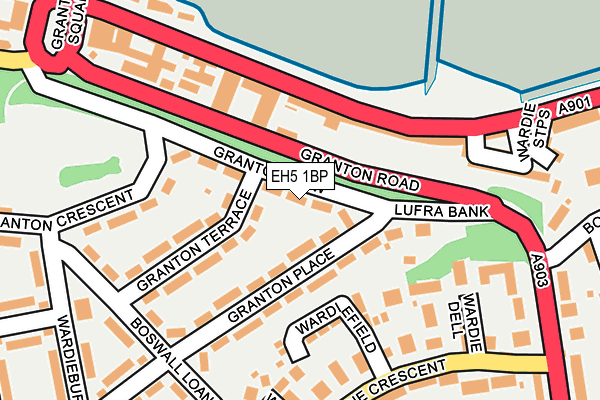 EH5 1BP map - OS OpenMap – Local (Ordnance Survey)