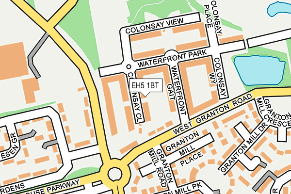 EH5 1BT map - OS OpenMap – Local (Ordnance Survey)