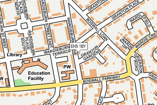 EH5 1BY map - OS OpenMap – Local (Ordnance Survey)