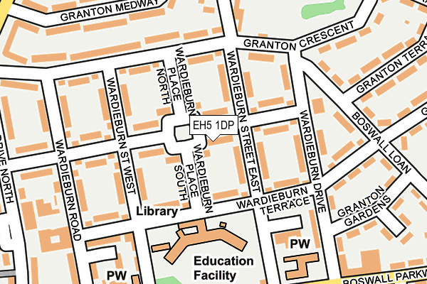 EH5 1DP map - OS OpenMap – Local (Ordnance Survey)
