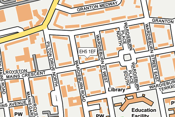 EH5 1EF map - OS OpenMap – Local (Ordnance Survey)