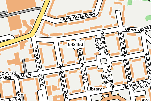 EH5 1EG map - OS OpenMap – Local (Ordnance Survey)