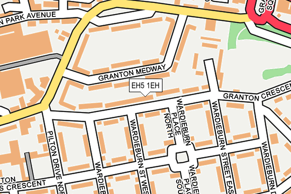 EH5 1EH map - OS OpenMap – Local (Ordnance Survey)