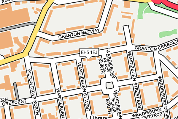 EH5 1EJ map - OS OpenMap – Local (Ordnance Survey)