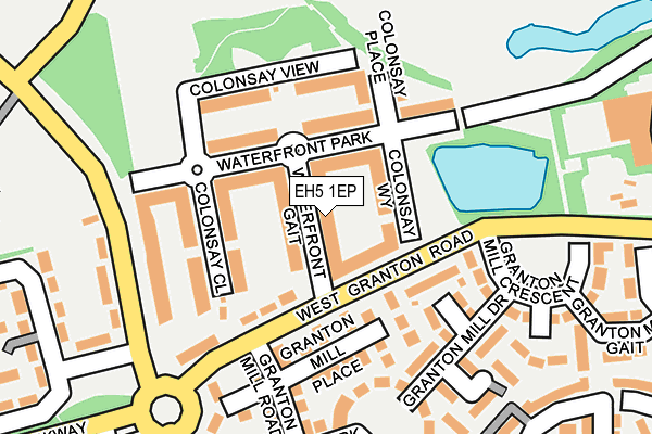 EH5 1EP map - OS OpenMap – Local (Ordnance Survey)