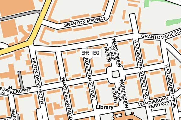 EH5 1EQ map - OS OpenMap – Local (Ordnance Survey)