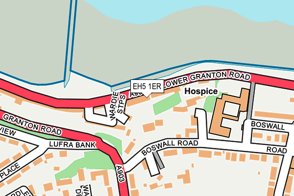 EH5 1ER map - OS OpenMap – Local (Ordnance Survey)