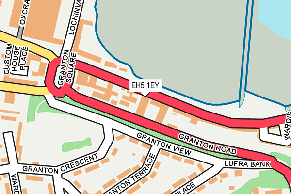 EH5 1EY map - OS OpenMap – Local (Ordnance Survey)