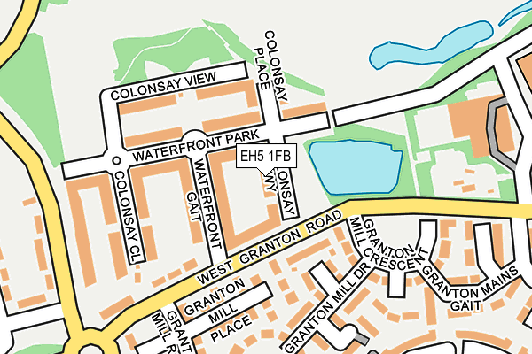 EH5 1FB map - OS OpenMap – Local (Ordnance Survey)