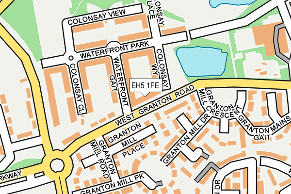 EH5 1FE map - OS OpenMap – Local (Ordnance Survey)