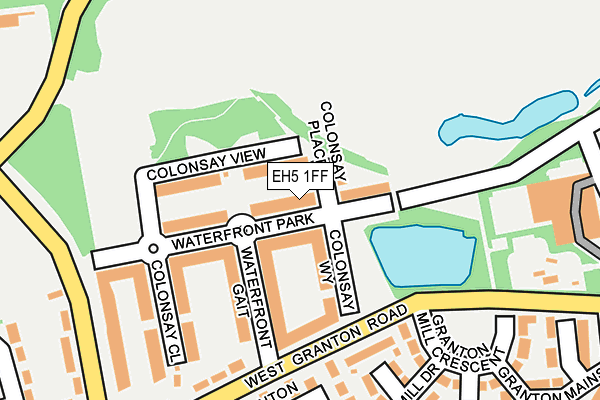 EH5 1FF map - OS OpenMap – Local (Ordnance Survey)