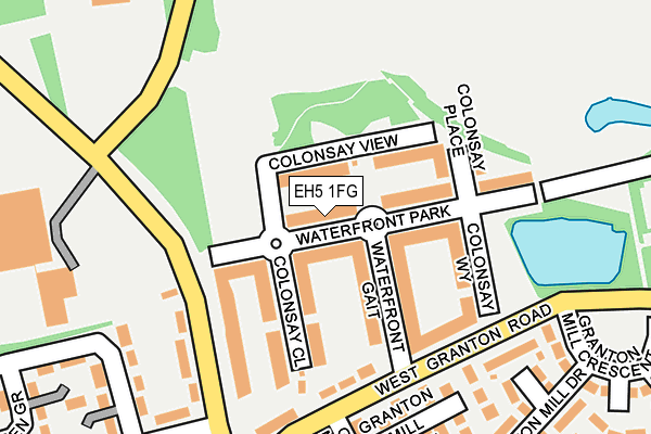 EH5 1FG map - OS OpenMap – Local (Ordnance Survey)