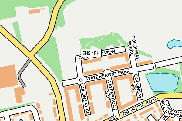 EH5 1FH map - OS OpenMap – Local (Ordnance Survey)