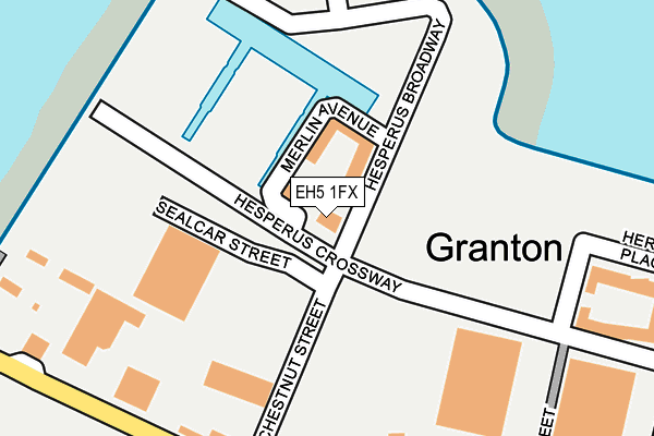 EH5 1FX map - OS OpenMap – Local (Ordnance Survey)