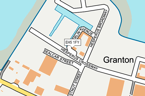 EH5 1FY map - OS OpenMap – Local (Ordnance Survey)