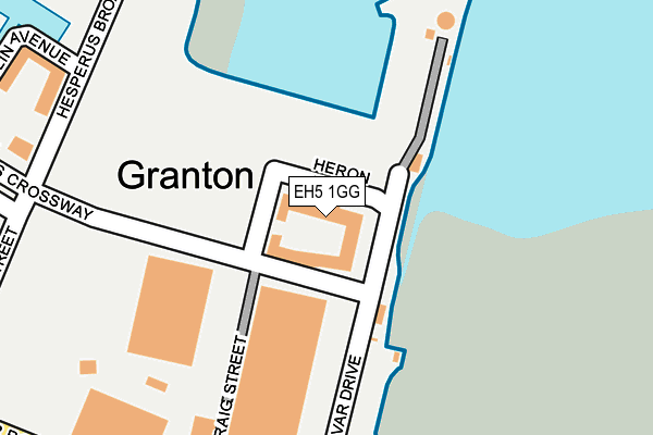 EH5 1GG map - OS OpenMap – Local (Ordnance Survey)