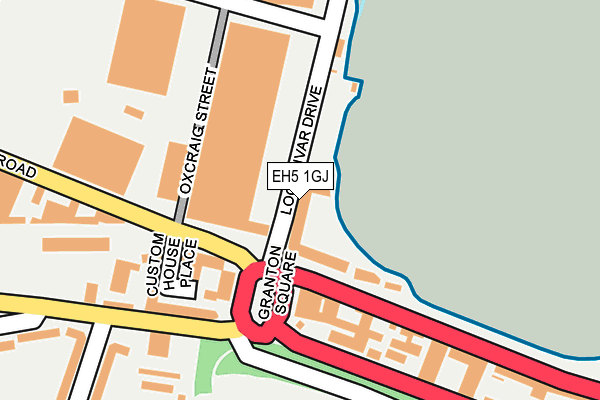 EH5 1GJ map - OS OpenMap – Local (Ordnance Survey)
