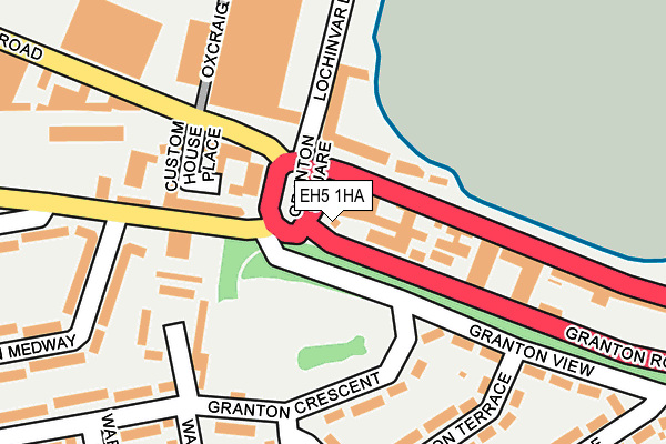 EH5 1HA map - OS OpenMap – Local (Ordnance Survey)