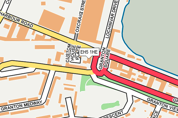 EH5 1HE map - OS OpenMap – Local (Ordnance Survey)