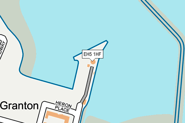 EH5 1HF map - OS OpenMap – Local (Ordnance Survey)