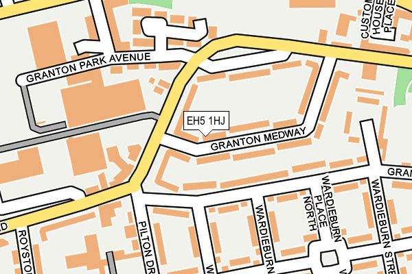 EH5 1HJ map - OS OpenMap – Local (Ordnance Survey)