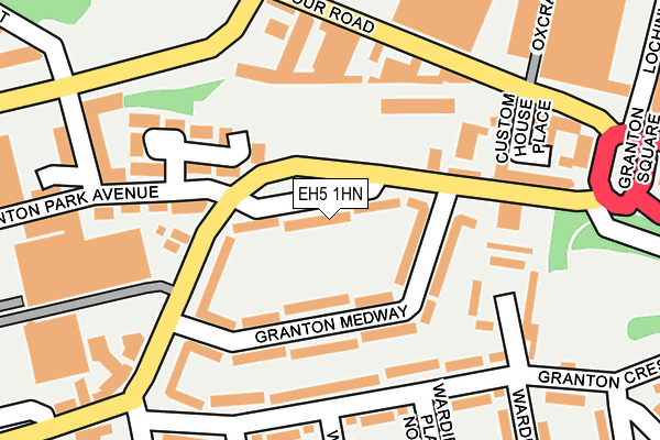 EH5 1HN map - OS OpenMap – Local (Ordnance Survey)