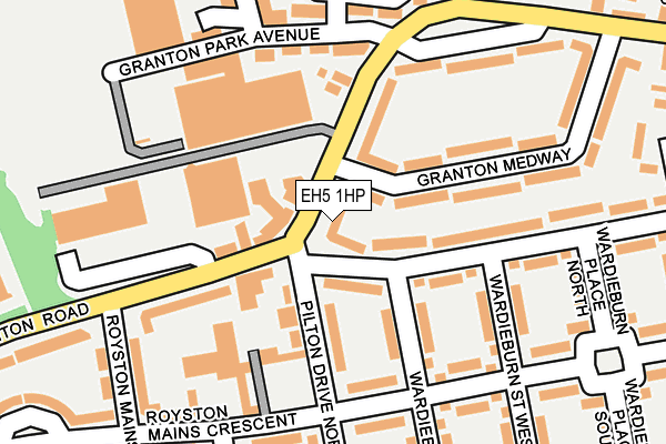 EH5 1HP map - OS OpenMap – Local (Ordnance Survey)