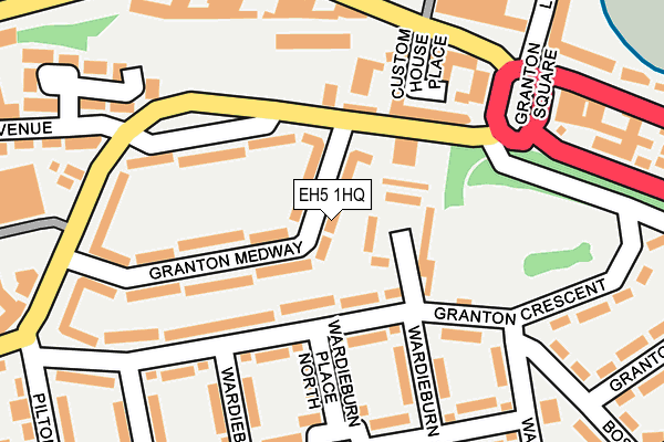 EH5 1HQ map - OS OpenMap – Local (Ordnance Survey)
