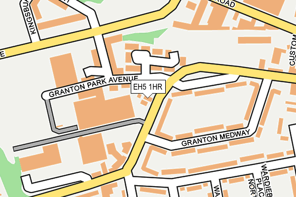 EH5 1HR map - OS OpenMap – Local (Ordnance Survey)