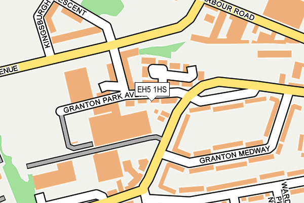 EH5 1HS map - OS OpenMap – Local (Ordnance Survey)