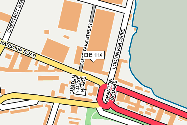 EH5 1HX map - OS OpenMap – Local (Ordnance Survey)