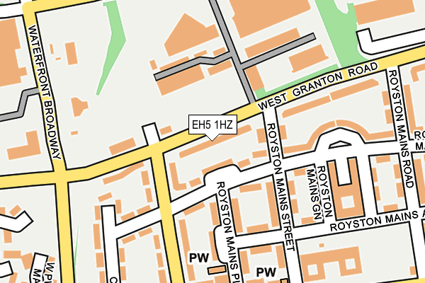 EH5 1HZ map - OS OpenMap – Local (Ordnance Survey)