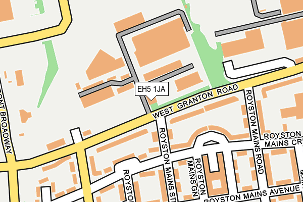 EH5 1JA map - OS OpenMap – Local (Ordnance Survey)