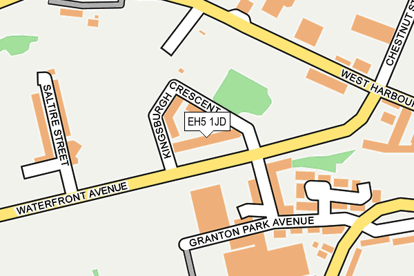 EH5 1JD map - OS OpenMap – Local (Ordnance Survey)