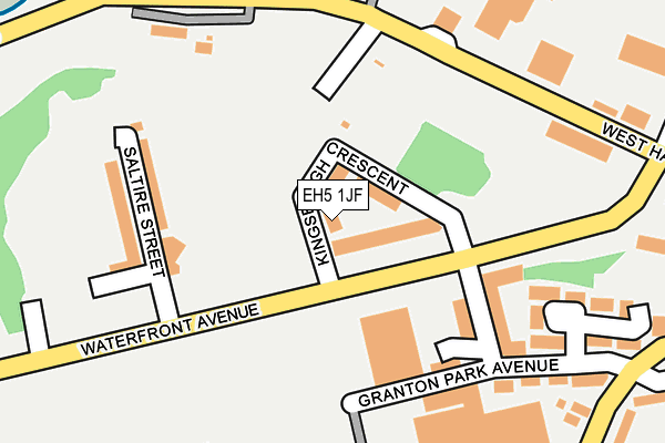 EH5 1JF map - OS OpenMap – Local (Ordnance Survey)