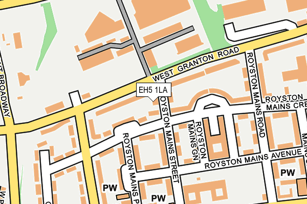 EH5 1LA map - OS OpenMap – Local (Ordnance Survey)