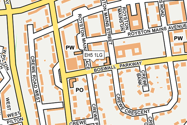 EH5 1LG map - OS OpenMap – Local (Ordnance Survey)