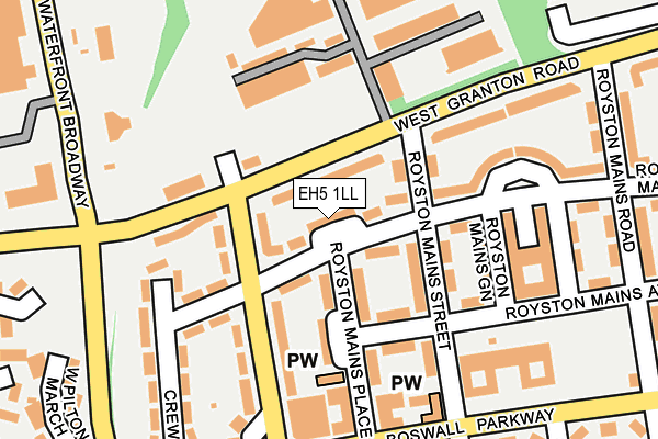 EH5 1LL map - OS OpenMap – Local (Ordnance Survey)