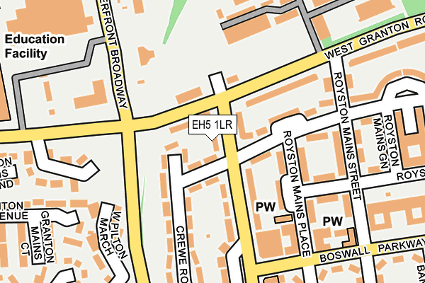 EH5 1LR map - OS OpenMap – Local (Ordnance Survey)