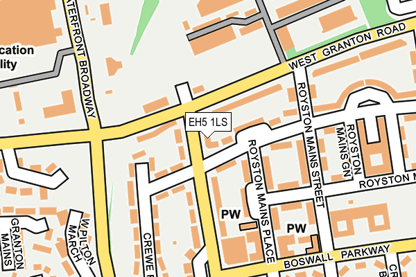 EH5 1LS map - OS OpenMap – Local (Ordnance Survey)